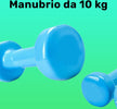 Manubrio Singolo 10 Kg In Vinile Allenamento Esercizi Casa Palestra Workout Fit Sport e tempo libero/Fitness e palestra/Potenziamento muscolare/Pesi e accessori/Manubri Trade Shop italia - Napoli, Commerciovirtuoso.it
