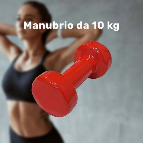 Manubrio Singolo 10 Kg In Vinile Allenamento Esercizi Casa Palestra Workout Fit Sport e tempo libero/Fitness e palestra/Potenziamento muscolare/Pesi e accessori/Manubri Trade Shop italia - Napoli, Commerciovirtuoso.it