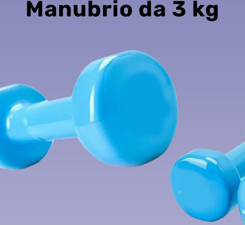 Manubrio Singolo 3 Kg In Vinile Allenamento Esercizi Casa Palestra Workout Fit Sport e tempo libero/Fitness e palestra/Potenziamento muscolare/Pesi e accessori/Manubri Trade Shop italia - Napoli, Commerciovirtuoso.it