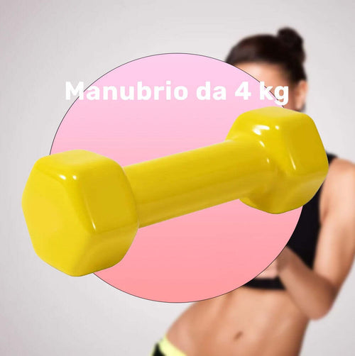 Manubrio Singolo 4 Kg In Vinile Allenamento Esercizi Casa Palestra Workout Fit Sport e tempo libero/Fitness e palestra/Potenziamento muscolare/Pesi e accessori/Manubri Trade Shop italia - Napoli, Commerciovirtuoso.it