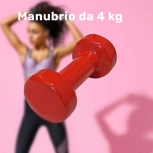 Manubrio Singolo 4 Kg In Vinile Allenamento Esercizi Casa Palestra Workout Fit Sport e tempo libero/Fitness e palestra/Potenziamento muscolare/Pesi e accessori/Manubri Trade Shop italia - Napoli, Commerciovirtuoso.it