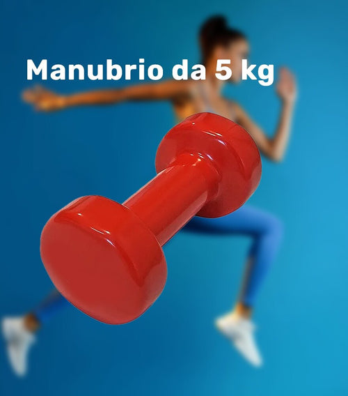 Manubrio Singolo 5 Kg In Vinile Allenamento Esercizi Casa Palestra Workout Fit Sport e tempo libero/Fitness e palestra/Potenziamento muscolare/Pesi e accessori/Manubri Trade Shop italia - Napoli, Commerciovirtuoso.it