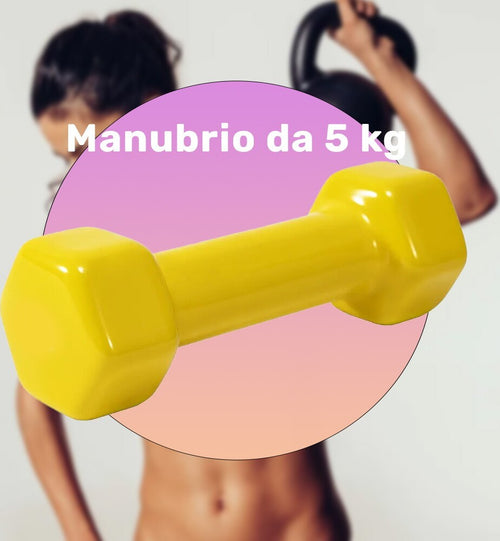 Manubrio Singolo 5 Kg In Vinile Allenamento Esercizi Casa Palestra Workout Fit Sport e tempo libero/Fitness e palestra/Potenziamento muscolare/Pesi e accessori/Manubri Trade Shop italia - Napoli, Commerciovirtuoso.it