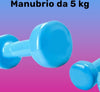 Manubrio-Singolo-5-Kg-In-Vinile-Allenamento-Esercizi-Casa-Palestra-Workout-Fit