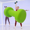 Manubrio-Singolo-6-Kg-In-Vinile-Allenamento-Esercizi-Casa-Palestra-Workout-Fit