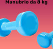 Manubrio Singolo 8 Kg In Vinile Allenamento Esercizi Casa Palestra Workout Fit Sport e tempo libero/Fitness e palestra/Potenziamento muscolare/Pesi e accessori/Manubri Trade Shop italia - Napoli, Commerciovirtuoso.it