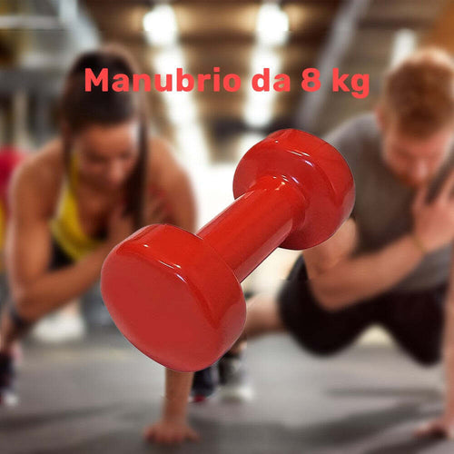 Manubrio Singolo 8 Kg In Vinile Allenamento Esercizi Casa Palestra Workout Fit Sport e tempo libero/Fitness e palestra/Potenziamento muscolare/Pesi e accessori/Manubri Trade Shop italia - Napoli, Commerciovirtuoso.it
