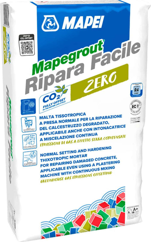 MAPEGROUT-RIPARA-FACILE-ZERO-KG.25-Malta-Tissotropica-A-Presa-Normale-Per-La-Riparazione-Del-Calcestruzzo-Degradato