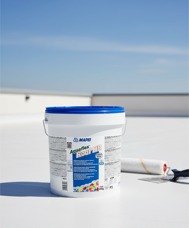 MAPEI AQUAFLEX ROOF HR BIANCO KG.20 Membrana liquida fibrata in emulsione acquosa ad alta riflettanza ed emissività termica