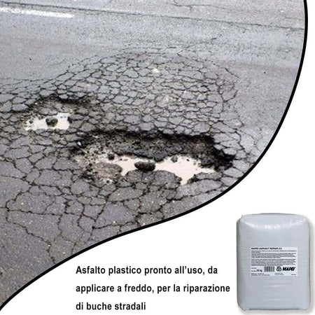 Mapei-Asphalt-Repair-2,0-Asfalto-Plastico-Pronto-All’Uso-sacchi-da-25-kg-colore-nero
