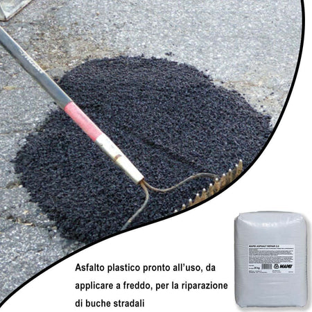 Mapei-Asphalt-Repair-2,0-Asfalto-Plastico-Pronto-All’Uso-sacchi-da-25-kg-colore-nero