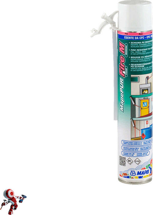 MAPEI-MAPEPUR-FIRE-FOAM-M-ML.750-Schiuma-Poliuretanica-autoespandente-adesiva-certificata-per-resistenza-al-fuoco