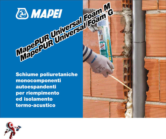 MAPEI-MAPEPUR-UNIVERSAL-FOAM-G-ml.750-Schiuma-poliuretanica-autoespandente-multifunzione-per-pistola
