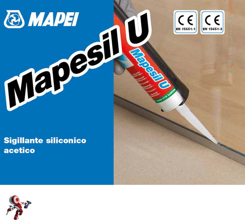 Mapei-MAPESIL-U-310-ml-Bianco-Sigillante-siliconico-acetico-universale-resistente-alla-muffa-per-movimenti-fino-al-20%