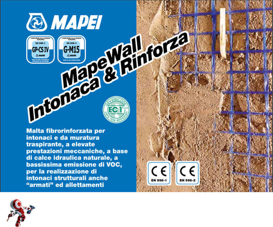 Mapei-Mapewall-Intonaca-e-Rinforza-kg.-25-Malta-per-Intonaci