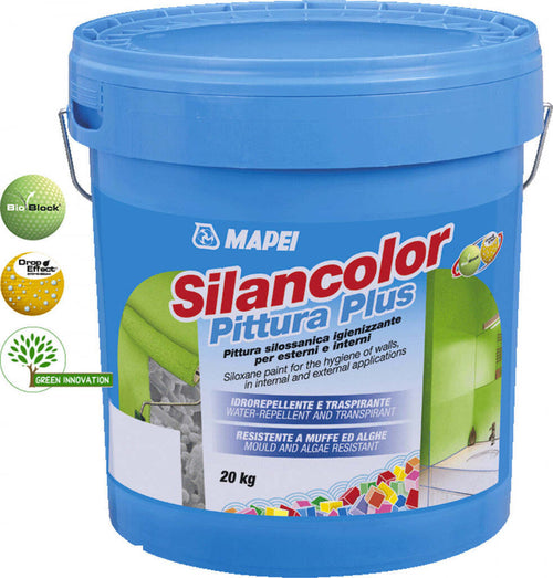 Mapei-Silancolor-Pittura-Plus-silossanica-igienizzante-per-esterni-e-interni