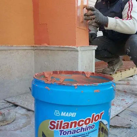 MAPEI-SILANCOLOR-TONACHINO-PLUS-1,2mm-KG.25-BIANCO-Rivestimento-silossanico-a-spessore-per-esterni-e-interni