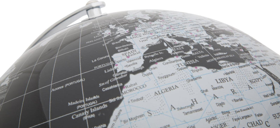 Mappamondo-Black-Cm-Ø-25X34