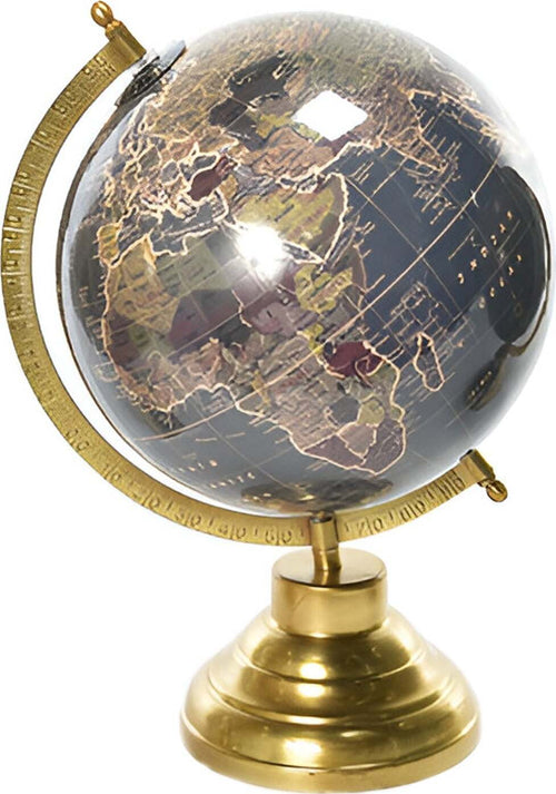 Mappamondo-con-base-e-struttura-in-ottone,-alta-qualità,-resistente