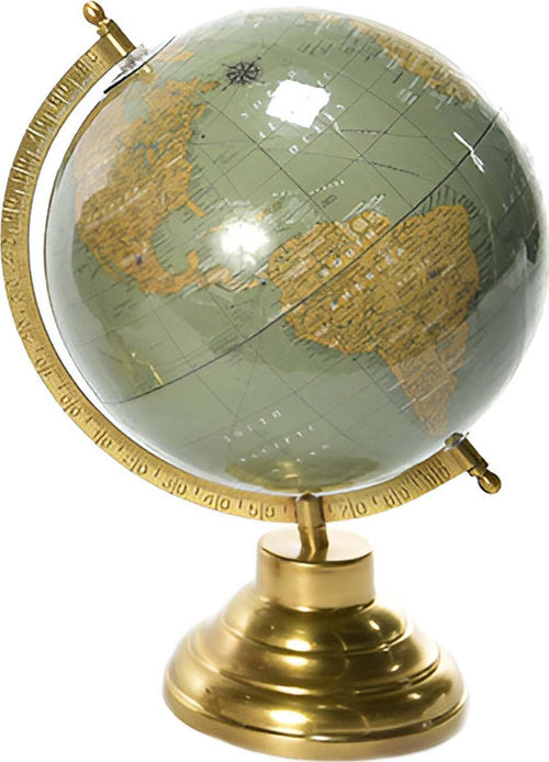 Mappamondo-con-base-e-struttura-in-ottone,-alta-qualità,-resistente