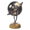 Mappamondo decorativo per scrivania con piedistallo in legno h 22 cm