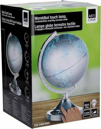 MAPPAMONDO ILLUMINATO 20CM 3 GRADI DI ILLUMINAZIONE FUNZIONE TOUCH ARTI CASA Cancelleria e prodotti per ufficio/Scuola e materiale didattico/Materiale didattico/Geografia/Mappamondi Trade Shop italia - Napoli, Commerciovirtuoso.it