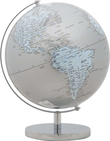 Mappamondo-Silver-Cm-Ø-25X34