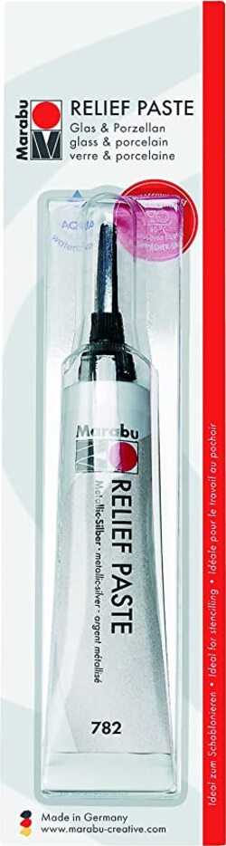 MARABU---20ml---TRACCIATORE-DI-CONTORNI-IN-PASTA-PER-VETRO-E-PORCELLANA---COLORE-ARGENTO-METALLIZZATO-782
