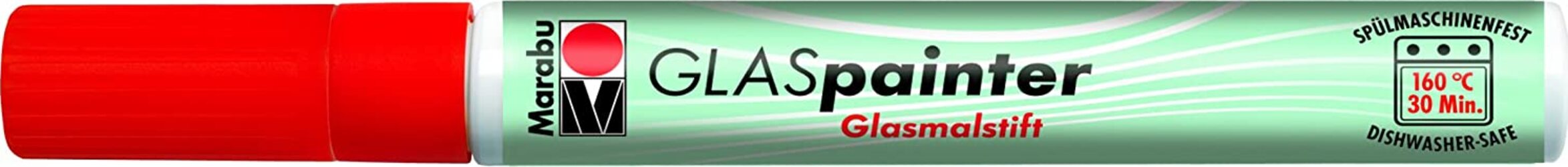 MARABU---PENNARELLO-PUNTA-1-2MM-PER-VETRO-E-PORCELLANA-20ML---COLORE-ROSSO-CILIEGIA-125-*