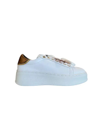 Marc Ellis SNEAKERS IN Ecopelle bianca - Bianco/Bronzo / 36 - Scarpe