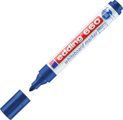 Marcatore 660 per lavagne bianche - punta conica da 1 50-3 00mm - blu - Edding [multipack] 10 pezzi Cancelleria e prodotti per ufficio/Penne matite scrittura e correzione/Marcatori ed evidenziatori/Marcatori cancellabili a secco e liquidi Eurocartuccia - Pavullo, Commerciovirtuoso.it