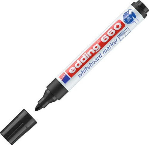 Marcatore 660 per lavagne bianche - punta conica da 1 50-3 00mm - nero - Edding [multipack] 10 pezzi Cancelleria e prodotti per ufficio/Penne matite scrittura e correzione/Marcatori ed evidenziatori/Marcatori cancellabili a secco e liquidi Eurocartuccia - Pavullo, Commerciovirtuoso.it