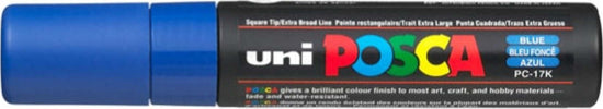 Marcatore a base d'acqua Uni Posca PC17K - punta extra large a scalpello 15 0mm - blu - Uni Mitsubishi Cancelleria e prodotti per ufficio/Penne matite scrittura e correzione/Marcatori ed evidenziatori/Pennarelli indelebili e marcatori Eurocartuccia - Pavullo, Commerciovirtuoso.it
