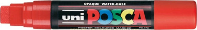 Marcatore a base d'acqua Uni Posca PC17K - punta extra large a scalpello 15 0mm - rosso - Uni Mitsubishi Cancelleria e prodotti per ufficio/Penne matite scrittura e correzione/Marcatori ed evidenziatori/Pennarelli indelebili e marcatori Eurocartuccia - Pavullo, Commerciovirtuoso.it