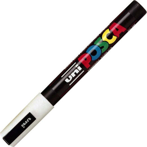 Marcatore a base d'acqua Uni Posca PC3M - punta fine da 0 9mm a 1 3mm - bianco - Uni Mitsubishi Cancelleria e prodotti per ufficio/Penne matite scrittura e correzione/Marcatori ed evidenziatori/Pennarelli indelebili e marcatori Eurocartuccia - Pavullo, Commerciovirtuoso.it