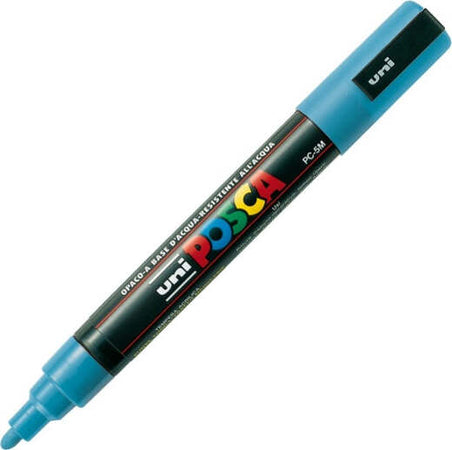 Marcatore a base d'acqua Uni Posca PC5M - punta tonda media da 1 8mm a 2 5mm - azzurro - Uni Mitsubishi Cancelleria e prodotti per ufficio/Penne matite scrittura e correzione/Marcatori ed evidenziatori/Pennarelli indelebili e marcatori Eurocartuccia - Pavullo, Commerciovirtuoso.it