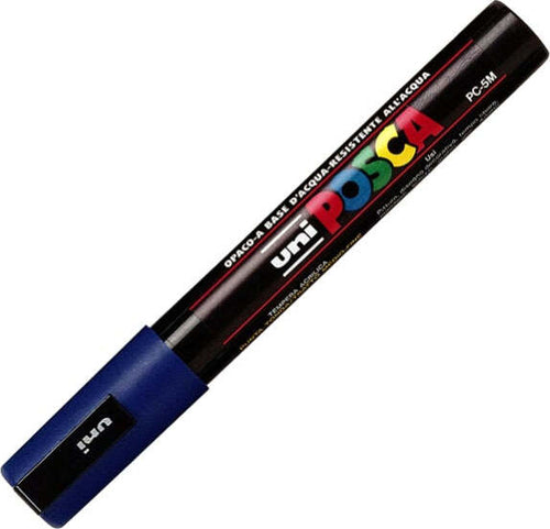 Marcatore a base d'acqua Uni Posca PC5M - punta tonda media da 1 8mm a 2 5mm - blu - Uni Mitsubishi Cancelleria e prodotti per ufficio/Penne matite scrittura e correzione/Marcatori ed evidenziatori/Pennarelli indelebili e marcatori Eurocartuccia - Pavullo, Commerciovirtuoso.it