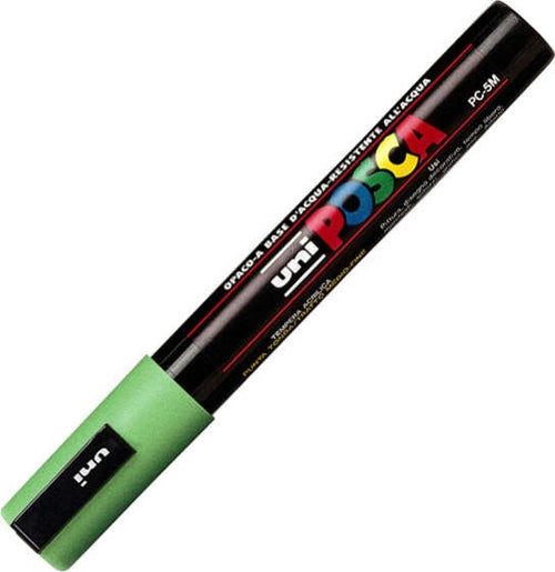 Marcatore a base d'acqua Uni Posca PC5M - punta tonda media da 1 8mm a 2 5mm - verde - Uni Mitsubishi Cancelleria e prodotti per ufficio/Penne matite scrittura e correzione/Marcatori ed evidenziatori/Pennarelli indelebili e marcatori Eurocartuccia - Pavullo, Commerciovirtuoso.it
