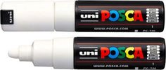 Marcatore a base d'acqua Uni Posca PC7M - punta tonda large 4 5 mm-5 5mm - bianco - Uni Mitsubishi Cancelleria e prodotti per ufficio/Penne matite scrittura e correzione/Marcatori ed evidenziatori/Pennarelli indelebili e marcatori Eurocartuccia - Pavullo, Commerciovirtuoso.it