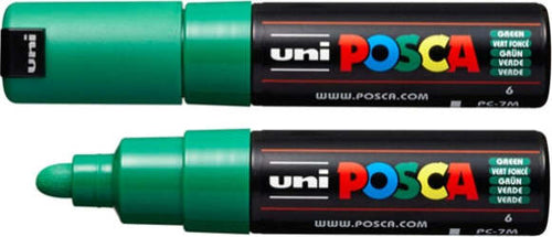 Marcatore a base d'acqua Uni Posca PC7M - punta tonda large 4 5 mm-5 5mm - verde - Uni mitsubishi Cancelleria e prodotti per ufficio/Penne matite scrittura e correzione/Marcatori ed evidenziatori/Pennarelli indelebili e marcatori Eurocartuccia - Pavullo, Commerciovirtuoso.it