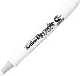 Marcatore Decorite - punta pennello - bianco - Artline Cancelleria e prodotti per ufficio/Penne matite scrittura e correzione/Marcatori ed evidenziatori/Pennarelli indelebili e marcatori Eurocartuccia - Pavullo, Commerciovirtuoso.it