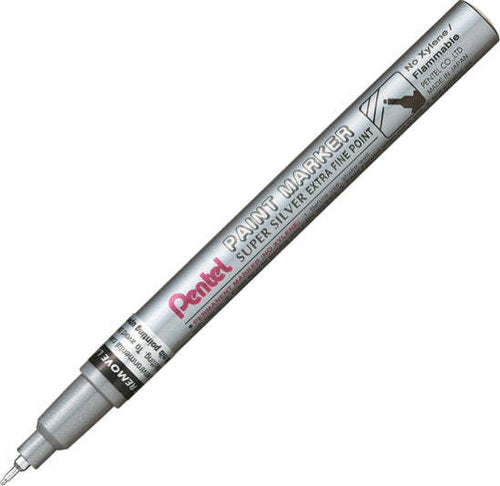 Marcatore Paint Marker Linea Amiko - punta extra fine 0 60mm - argento - Pentel Cancelleria e prodotti per ufficio/Penne matite scrittura e correzione/Marcatori ed evidenziatori/Pennarelli indelebili e marcatori Eurocartuccia - Pavullo, Commerciovirtuoso.it