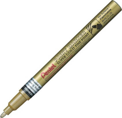 Marcatore Paint Marker Linea Amiko - punta fine 2 90mm - oro - Pentel Cancelleria e prodotti per ufficio/Penne matite scrittura e correzione/Marcatori ed evidenziatori/Pennarelli indelebili e marcatori Eurocartuccia - Pavullo, Commerciovirtuoso.it