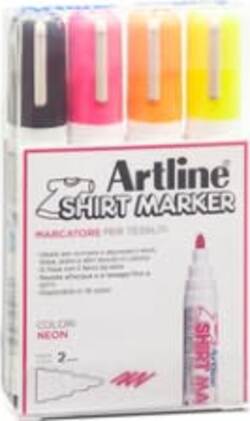Marcatore per tessuto - punta tonda 2.0 mm - colori assortiti - Artline - conf. 4 pezzi Cancelleria e prodotti per ufficio/Penne matite scrittura e correzione/Marcatori ed evidenziatori/Pennarelli indelebili e marcatori Eurocartuccia - Pavullo, Commerciovirtuoso.it