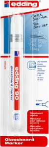 Marcatore per Vetro E90 EDDING - punta tonda da 2 00-3 00mm - bianco - edding Cancelleria e prodotti per ufficio/Penne matite scrittura e correzione/Marcatori ed evidenziatori/Pennarelli indelebili e marcatori Eurocartuccia - Pavullo, Commerciovirtuoso.it