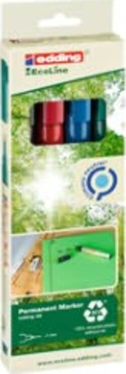 Marcatore permanente 25 Ecoline - punta tonda 1.0 mm - colori assortiti - Edding - conf. 4 pezzi Cancelleria e prodotti per ufficio/Penne matite scrittura e correzione/Marcatori ed evidenziatori/Pennarelli indelebili e marcatori Eurocartuccia - Pavullo, Commerciovirtuoso.it