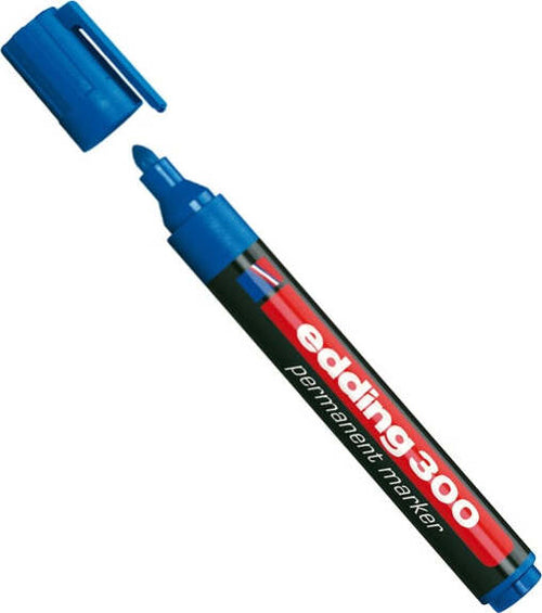 Marcatore permanente 300 - punta conica da 1 50mm a 3 00mm - blu - Edding [multipack] 10 pezzi Cancelleria e prodotti per ufficio/Penne matite scrittura e correzione/Marcatori ed evidenziatori/Pennarelli indelebili e marcatori Eurocartuccia - Pavullo, Commerciovirtuoso.it