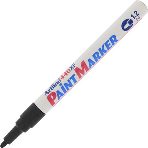 Marcatore permanente A 440 - a vernice - punta tonda fine - 1 2 mm - nero - Artline Cancelleria e prodotti per ufficio/Penne matite scrittura e correzione/Marcatori ed evidenziatori/Pennarelli indelebili e marcatori Eurocartuccia - Pavullo, Commerciovirtuoso.it