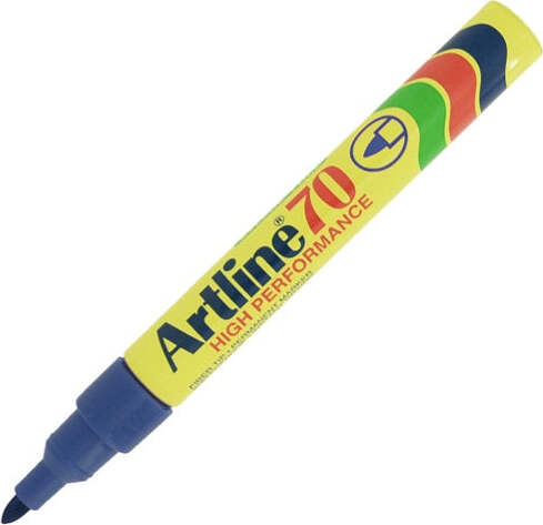 Marcatore permanente A 70 - punta tonda - 1 50 mm - blu - Artline Cancelleria e prodotti per ufficio/Penne matite scrittura e correzione/Marcatori ed evidenziatori/Pennarelli indelebili e marcatori Eurocartuccia - Pavullo, Commerciovirtuoso.it