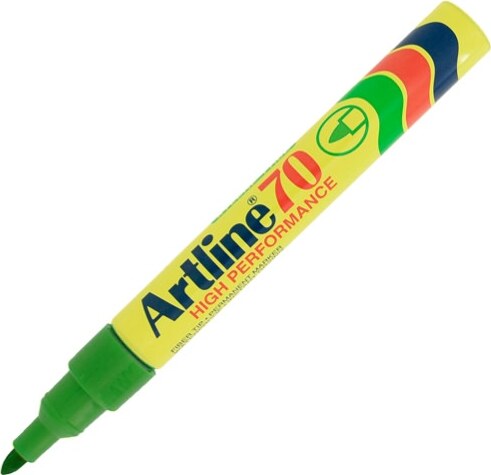 Marcatore permanente A 70 - punta tonda - 1 50 mm - verde - Artline Cancelleria e prodotti per ufficio/Penne matite scrittura e correzione/Marcatori ed evidenziatori/Pennarelli indelebili e marcatori Eurocartuccia - Pavullo, Commerciovirtuoso.it